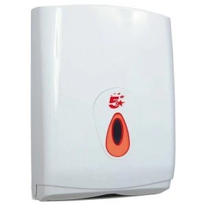 5 Star Facilities Hand Towel Dispenser Large W290xD145xH425mm White