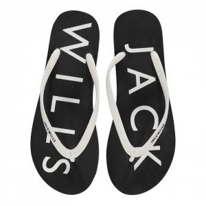 Jack Wills Elland Flip Flops - Black