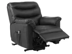 Birlea Regency Rise and Recliner Chair Black