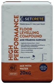 Setcrete High Performance Floor Levelling Compound - 20KG