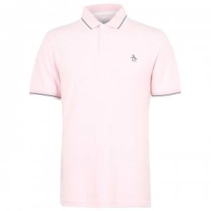 Original Penguin Tipped Polo Shirt - 682 Impat Pink