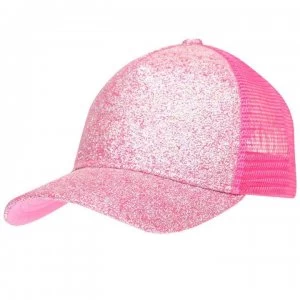 Crafted Bling Cap Junior Girls - Pink Glitter