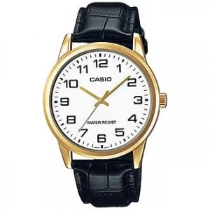 Casio Mens Gold Plated Watch - MTP-V001GL-7