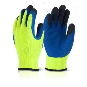 Supertouch Topaz Ice Plus Large Acrylic Gloves YellowBlue 61063