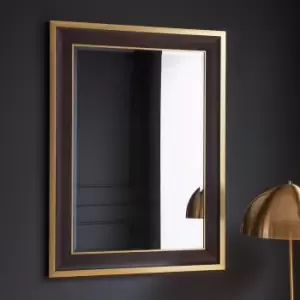 Charleston Rectangle Mirror 111x80cm Black
