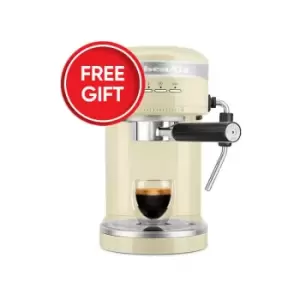 Artisan Semi-Auto Espresso Machine Almond Cream With free Gift - Kitchenaid