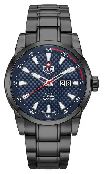 JDM Military JDM-WG013-06 Foxtrot (45mm) Blue Dial / Black Watch