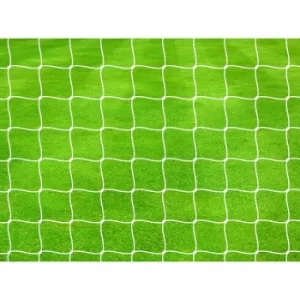 Precision Pro Football Goal Nets 4mm Braided (Pair) 12' x 6' White