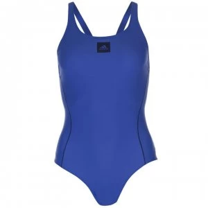 adidas adidas Womens Must Haves Fit Solid Swimsuit - Hi Res Blue
