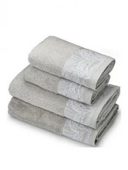 Accessorize Mozambique 4 Piece Towel Bale - Grey