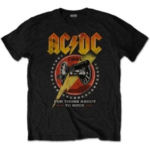AC/DC - For Those About To Rock 81 Unisex Medium T-Shirt - Black