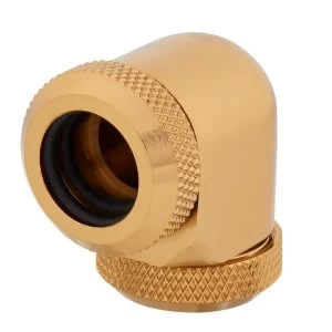 Corsair XF Hardline 90 Angled 12mm Gold Fitting - Twin Pack (CX-9052023-WW)