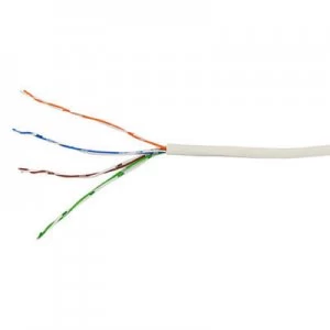 Labgear 4 Pair 8 Core Round White CW1308 Telephone Cable - 50 Meter