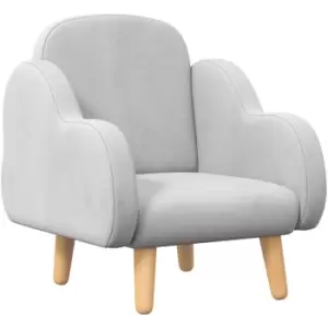 ZONEKIZ Cloud-Shaped Toddler Armchair, Kids Chair, 1.5-5 Years - Grey - Grey