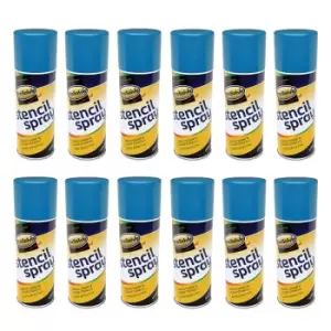 Prosolve Stencil Spray Paint Aerosol, Yellow (5015) - 12 x 400ml