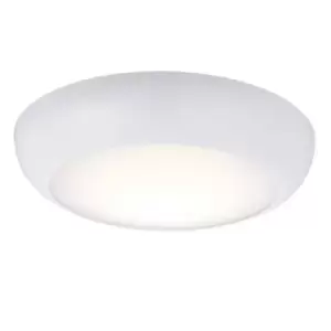 Forca Microwave Integrated LED Outdoor Microwave Emergency Flush Light Gloss White, Opal IP65