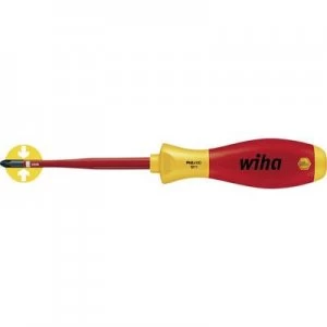 Wiha 3211 SF SLIM-LINE 35393 VDE Pillips screwdriver PH 1 Blade length: 80 mm DIN ISO 8764, DIN EN 60900