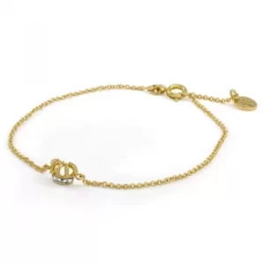 Ladies Juicy Couture PVD Gold plated Crown Bracelet