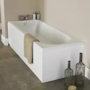 Barmby Single Ended Rectangular Bath 1700mm x 700mm - Acrylic - Nuie