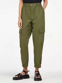 Barbour International Monaco Pocket Detail Cargo Trouser - Green, Size 12, Women