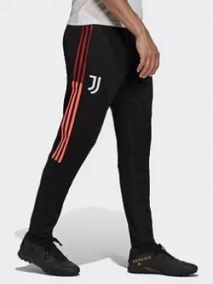 adidas Juventus Tiro Training Tracksuit Bottoms, Black/Pink, Size XL, Men