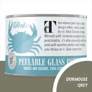 Thorndown Dormouse Grey Peelable Glass Paint 150ml - Opaque