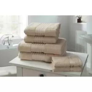 Rapport Home Furnishings Windsor 500gsm Towel Bale - 6 Piece - Biscuit