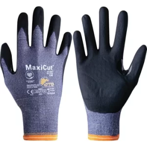 Cut Resistant Gloves, NBR Coated, Blue/Black, Size 10