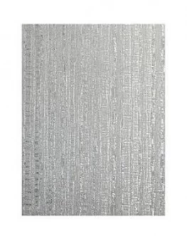 Arthouse Luxe Industrial Stripe Silver Vinyl Wallpaper
