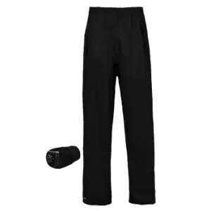 Trespass Adults Unisex Packa Packaway Waterproof Trousers (XXS) (Black)
