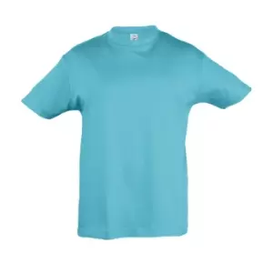 SOLS Kids Regent Short Sleeve T-Shirt (6yrs) (Blue Atoll)