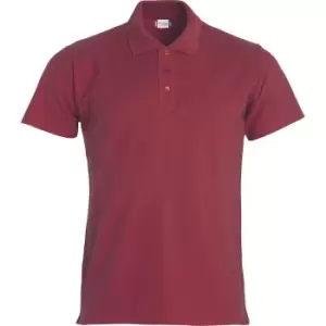 Clique Mens Basic Polo Shirt (M) (Burgundy)