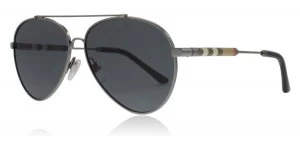 Burberry BE3092Q Sunglasses Gunmetal 100387 57mm