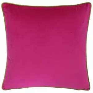 Riva Home Meridian Cushion Cover (55 x 55cm) (Hot Pink/Lime) - Hot Pink/Lime