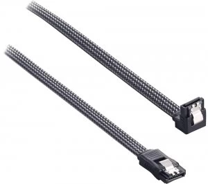 ModMesh 30cm Right Angle SATA 3 Cable - Carbon Grey