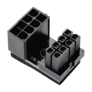 inLine Current Adapter [1x ATX plug 8-pin (4+4) - 1x ATX socket 8-pin (4+4)] Black