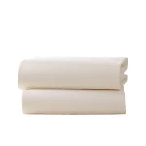 Clair de Lune Pack of Two Fitted Cot Bed Sheets - Cream