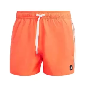 adidas 3-Stripes CLX Swim Shorts Mens - Orange