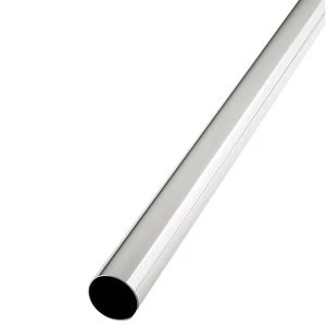 Colorail Chrome-plated Steel Round Tube (L)2.44m (Dia)32mm