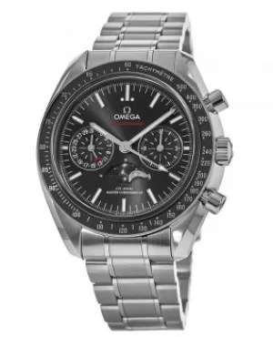 Omega Speedmaster Moonphase Co-Axial Master Chronometer Chronograph Black Dial Stainless Steel Mens Watch 304.30.44.52.01.001 304.30.44.52.01.001