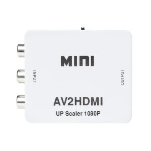 Nikkai RCA Composite to HDMI Adapter - White