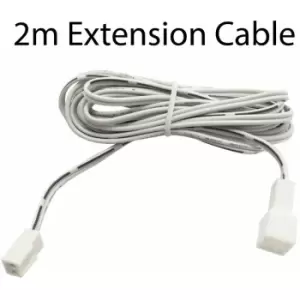 Loops - 4x 2m LED Driver Extension Cable Lighting Accessories White Power Lead