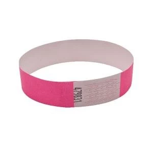 Announce Wrist Band 19mm Pink Pack of 1000 AA01837