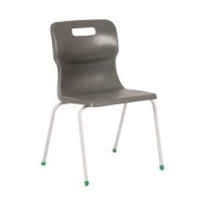 Titan 4 Leg Chair 430mm Charcoal KF72192