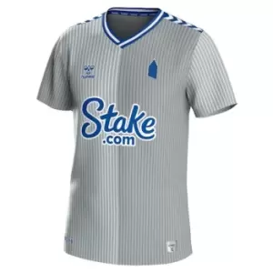 Hummel Everton Third Shirt 2023 2024 Adults - Grey