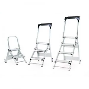 GPC Folding Ladder with 4 Steps Aluminium Capacity: 150 kg