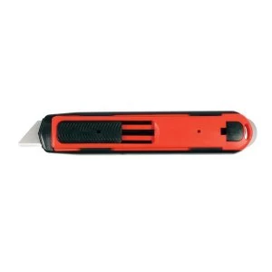 Coba Auto Safety Retracting Ultra Lightweight Knife Blade RedBlack