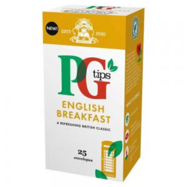 PG Tips English Breakfast 25x Tea Bags