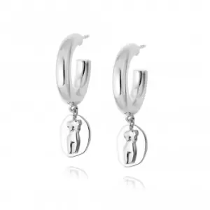 Athena Hoop Sterling Silver Earrings AE01_SLV