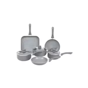 6 Piece Durastone Marble Cookware Set with 3 Lids